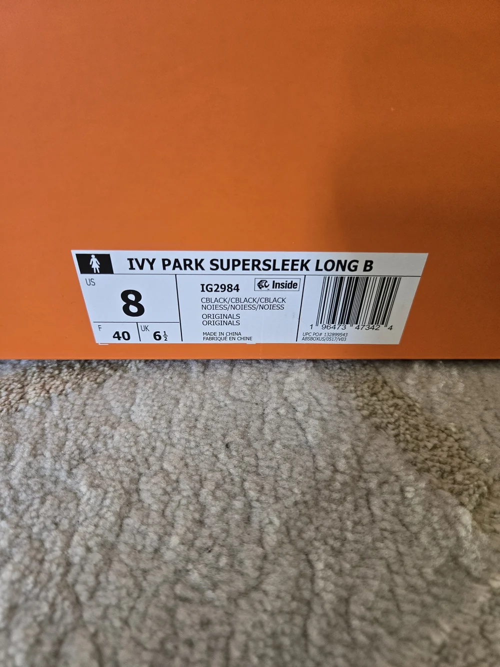 Ivy Park x Adidas Women's Super Sleek Long Boots Over-The-Knee Noir Size 8